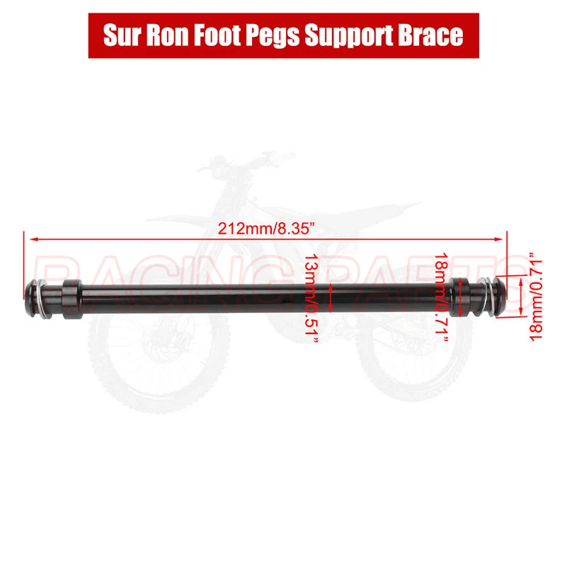 Aluminum Foot peg Support Brace Footbracket for SURRON Sur Ron Light Bee X S Electric Bike Bicycle Accessory