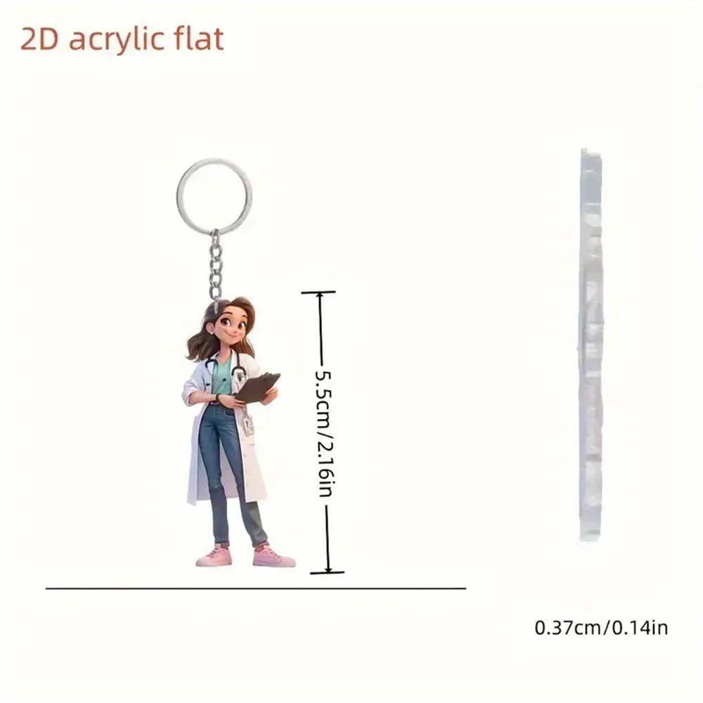 Arzt Krankenschwester Puppe Anhänger Detaillierte Arzt Krankenschwester Puppe Arzt Krankenschwester Puppe Behänge Cartoon Für Geschenk-Geben Fenster Rucksack