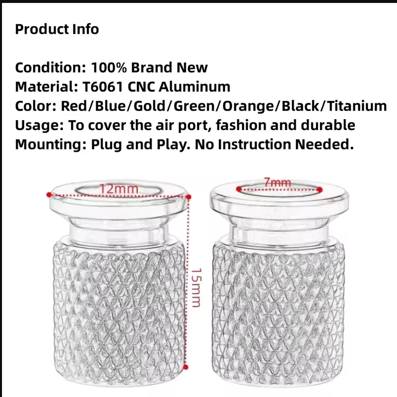 ฝาครอบวาล์วยางรถจักรยานยนต์ 2 ชิ้น ทำจากอลูมิเนียมอัลลอยด์ CNC สำหรับ HONDA NC750X NC 750X NC750 X ปี 2013-2024 2023 2022
