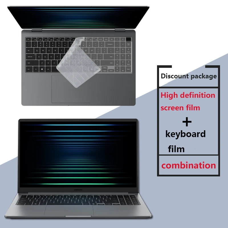 For SAMSUNG Galaxy Book 5 4 Pro 15 notebook keyboard protective film 15.6-inch screen film HD matte scratch-resistant screen