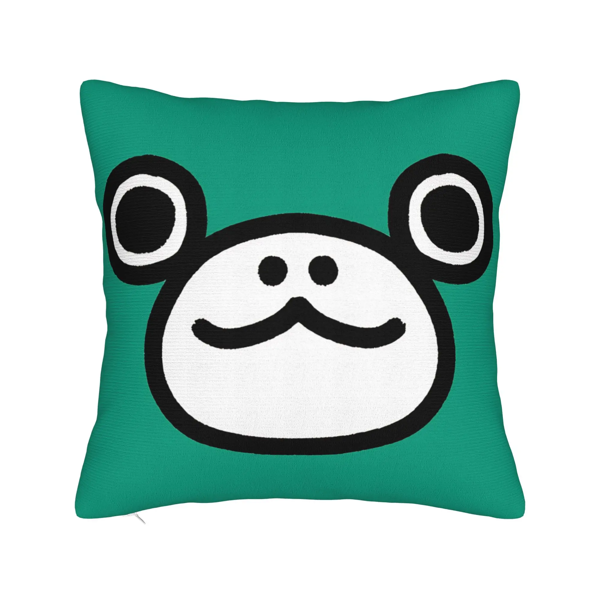 Chibi Godzillaa Face Monster Raids Again Pillowcase Polyester Cushion Cover Decor  Throw Pillow Case Cover Home Zipper 18'