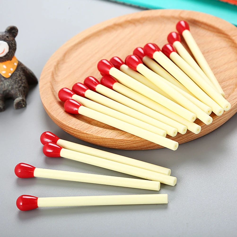 

10Pcs Short Handle Ballpoint Pens Decorative Match Style Writing Tools Smooth Ink Portable Pens for Daily Use School