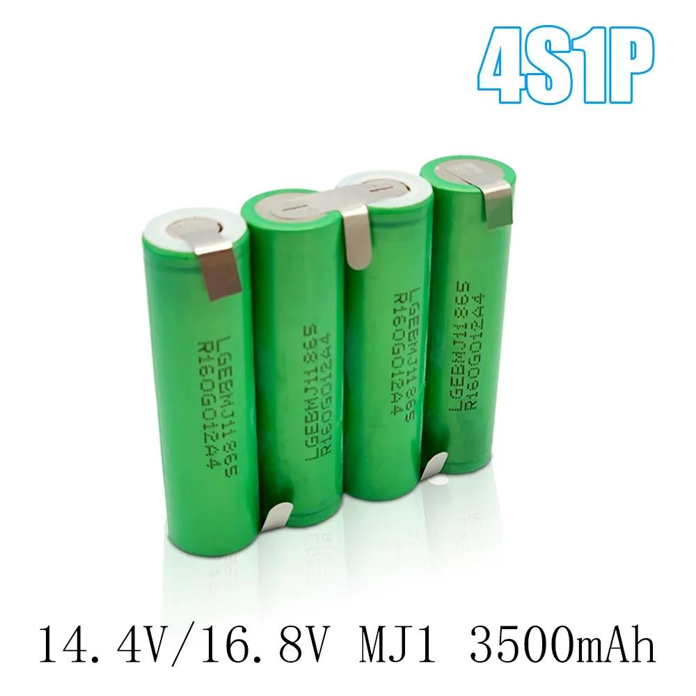 2S 8,4 V 3S 12, 6V 4S 16, 8V 5S 21V 6S 25,2 V MJ1 Batterie, 18650 MJ1 3500mAh Batterie, do 18V Schraub miner Batterie