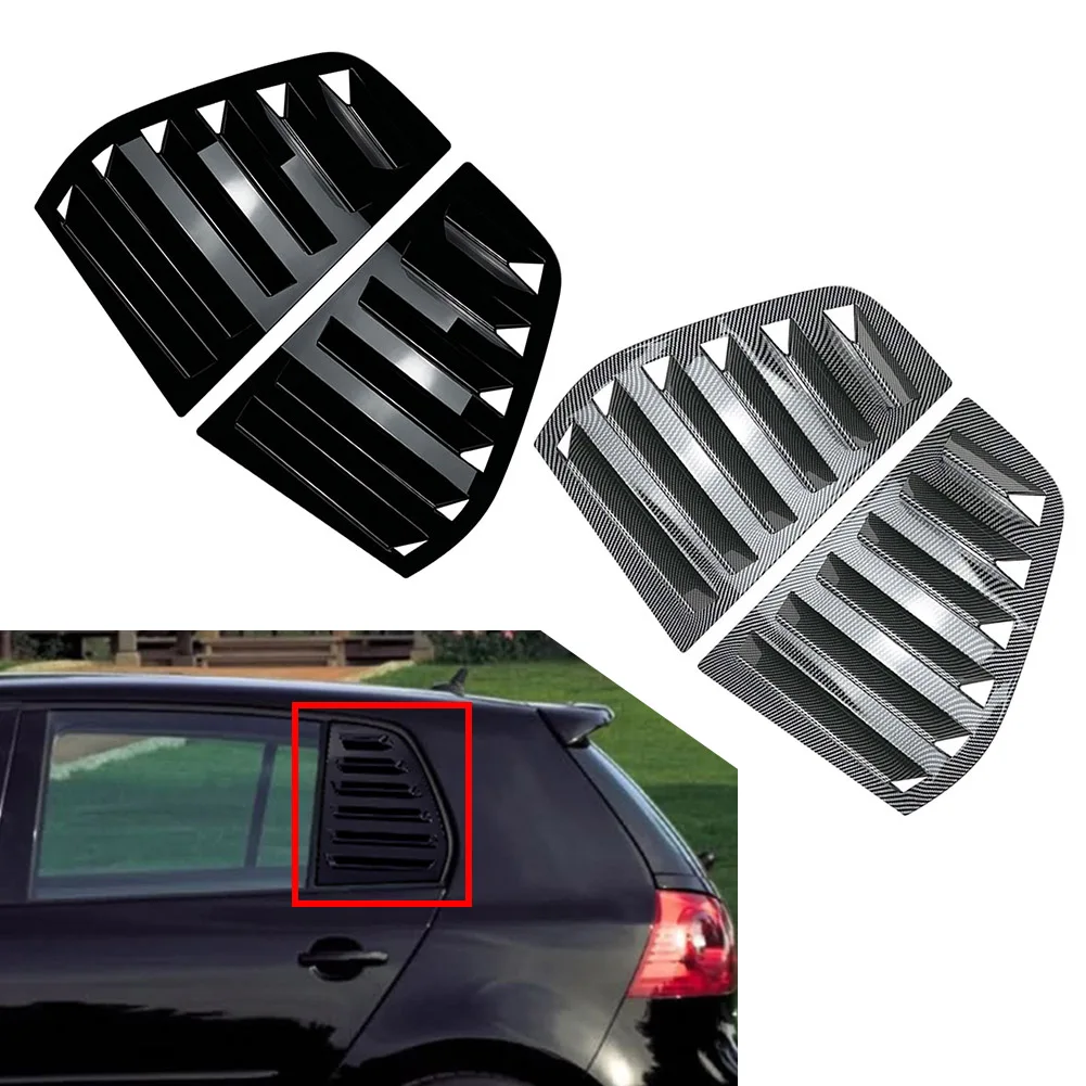 Car Rear Window Louver Shutter Cover Trim For VW Golf MK5 5DR 2004-2008 For Volkswagen GTI R32 Rabbit 5-Door 2006-2009