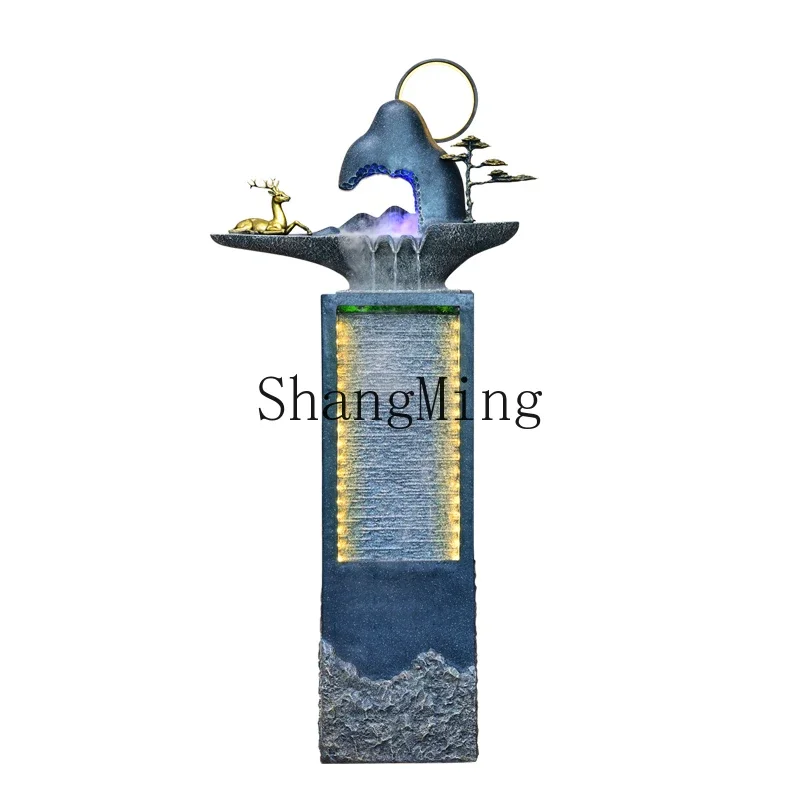 FGgood-looking  alpine landscape modern circulation atomizer entrance clubhouse fountain rockery floor ornament