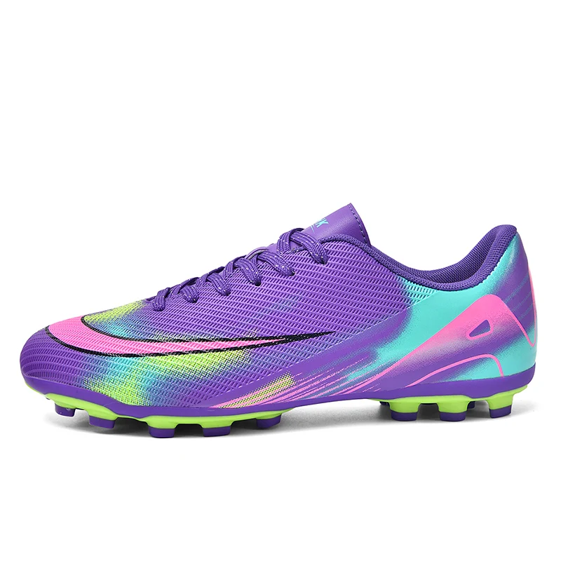 جديد الرجال أحذية كرة القدم الرياضة في الهواء الطلق الكبار أحذية كرة القدم مباراة للجنسين المرابط خفيفة عدم الانزلاق مريحة العشب عالية الجودة