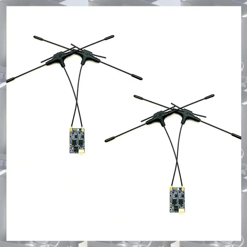 

Hot Selling-2PCS ELRS Dual Band Gemini Receiver 900Mhz 2.4Ghz Expresslrs RX Receiver TCXO Forrc FPV Long Range Drone Fixed Wing,