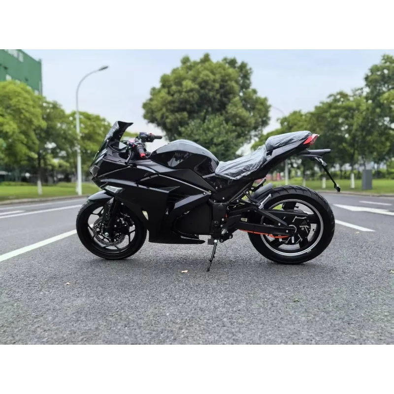 Xiangyin Factory دراجة نارية كهربائية مخصصة 200 كم/ساعة دراجات رياضية عالية الأداء مع محرك 12000 وات ونموذج جهد 72 فولت V6