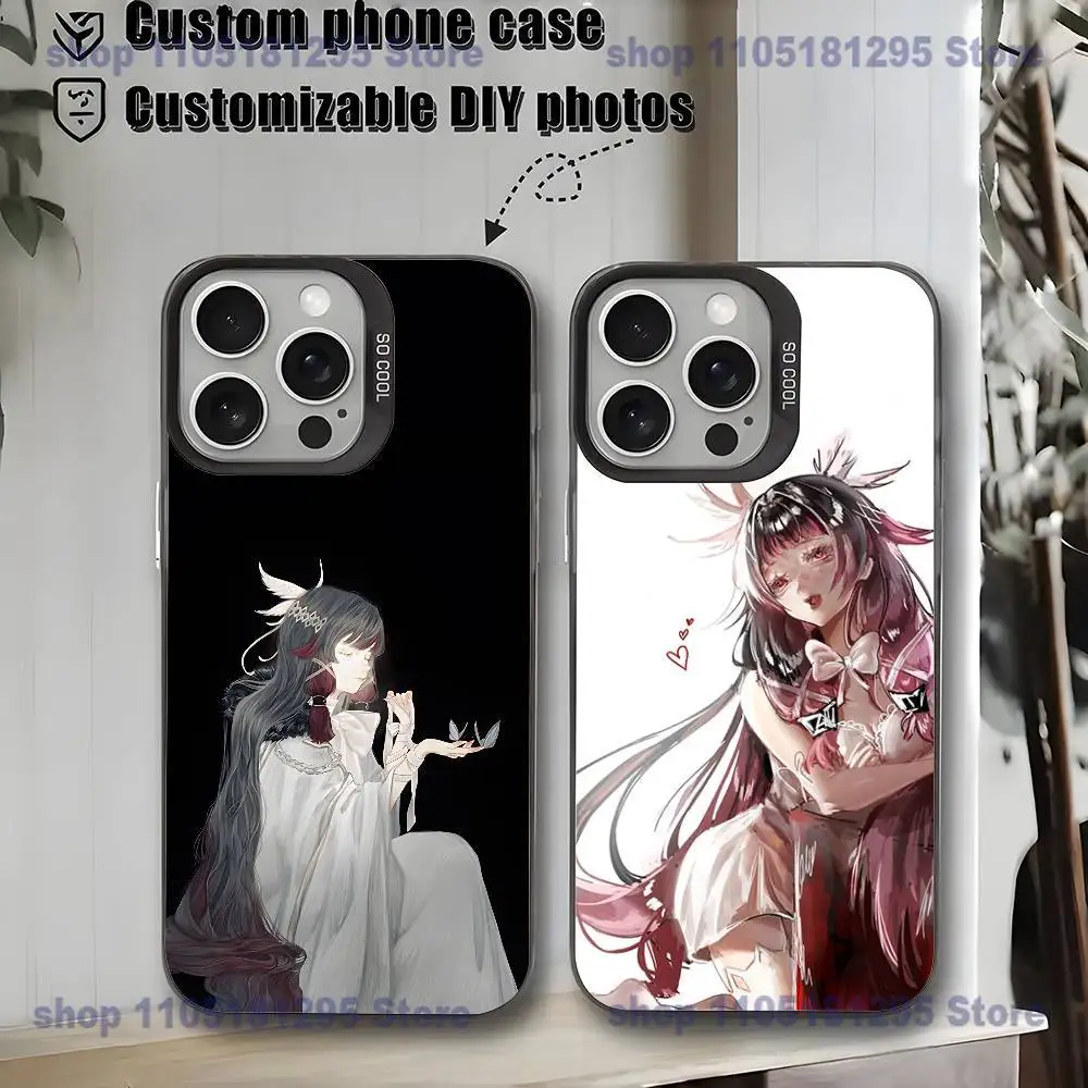 

G-Genshin Impact Columbina Phone Case For iPhone17,16,15,14,13,12,11,Mini,Pro,MAX,plus,Black Matte Shockproof Cover