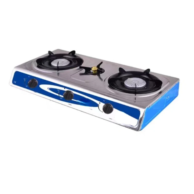 YIUAN professional manufacturer china portable kitchen appliances table top cooker burner stainless steel 3 burner gas stove