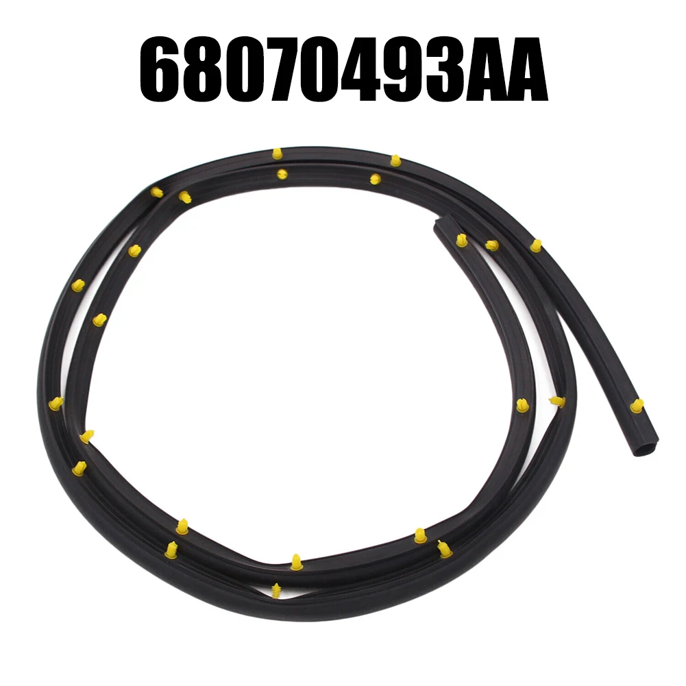 Front Bumper Parts Hood Seal 68070493AA Black For Cherokee For Dodge Rubber For Durango 2011 2020 For Jeep Grand