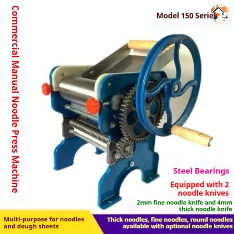 

Multifunctional Manual Double-Sided Dough Kneading Machine 150-2/150-4 Household Stainless Steel Dough Pressing Machine