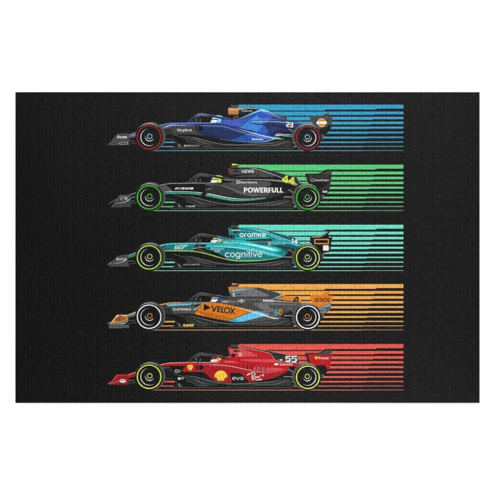 

Пазл New Formula Racing Cars, индивидуальные подарки для детей, произведения искусства-пазлов