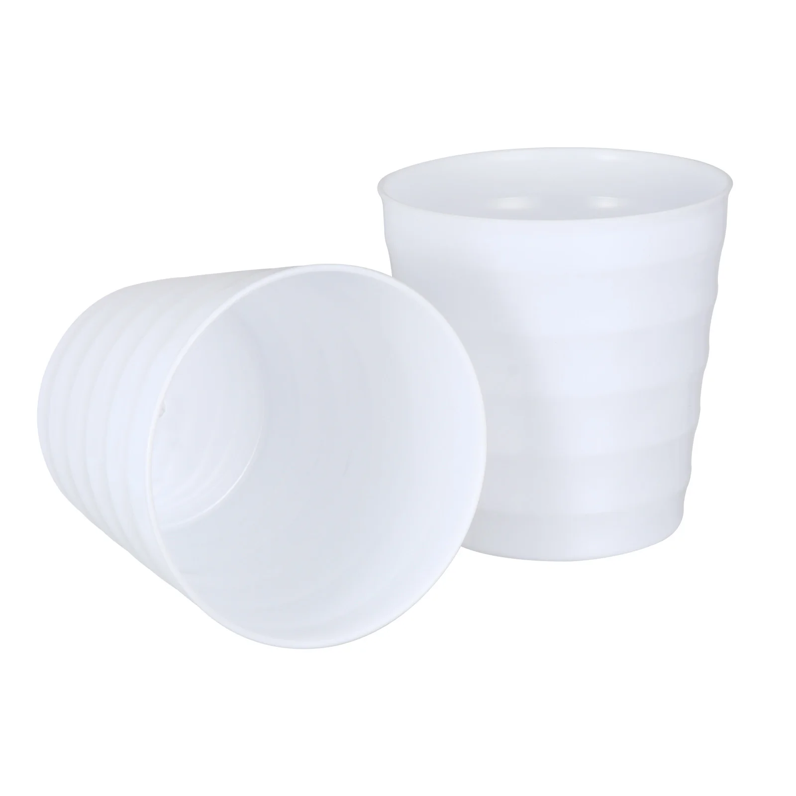 

2 Pcs Thickened Flower Pot Plastic Planter Smooth Drainage Hole Sturdy Base Gardening Home Decoration Plant