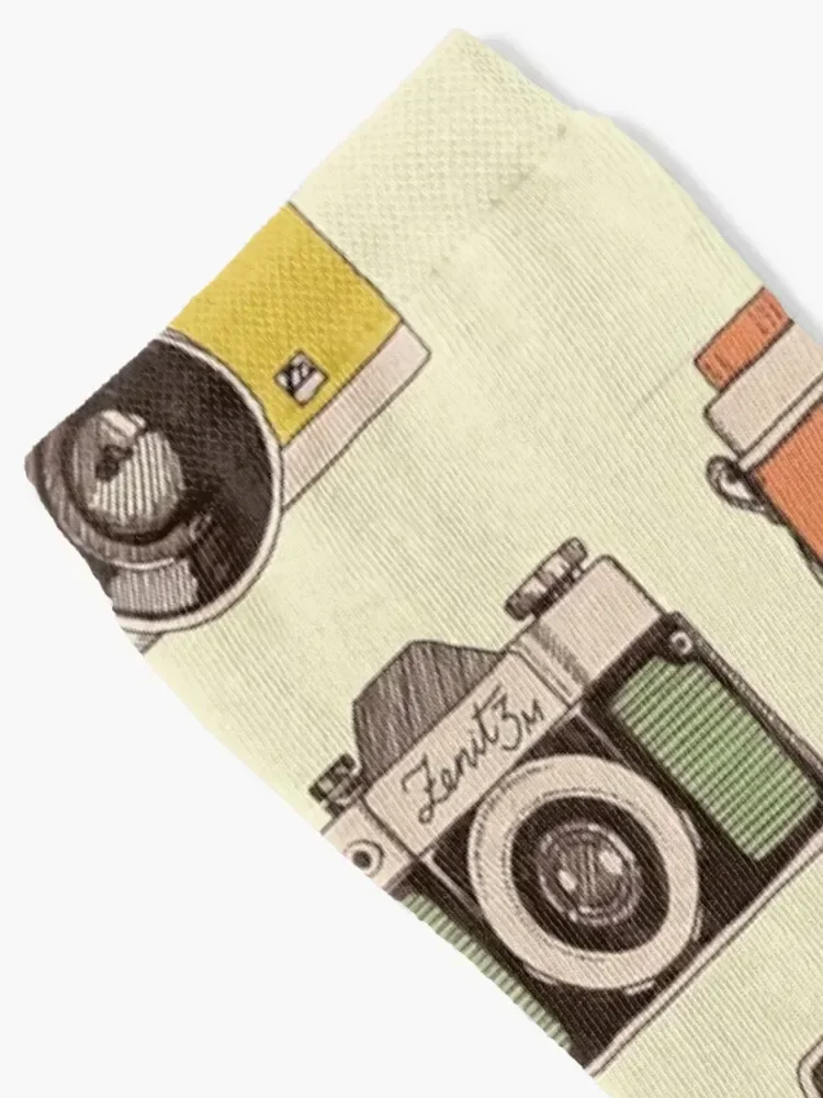 Vintage Camera Socks floor luxe Mens Socks Women's