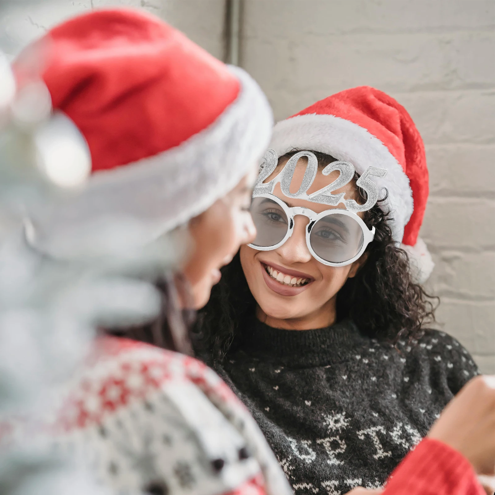 

Digital Glasses 2025 New Year Party Eyewear Stylish PC Material Lightweight Comfortable Wear Photo Prop Fun Accessories