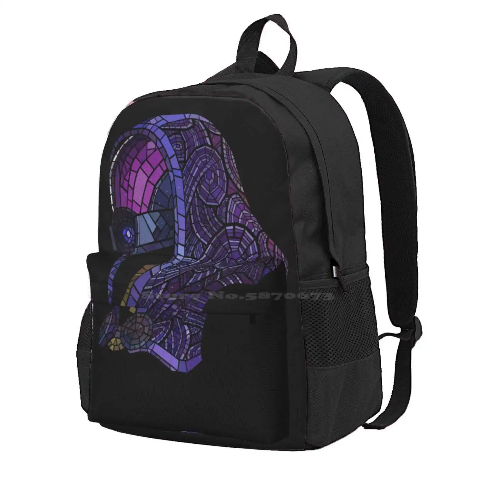 Tali'Zorah Vas Normandy Hot Sale Schoolbag Backpack Fashion Bags Mass Effect Sci Fi Science Fiction Bioware Alien Mosaic