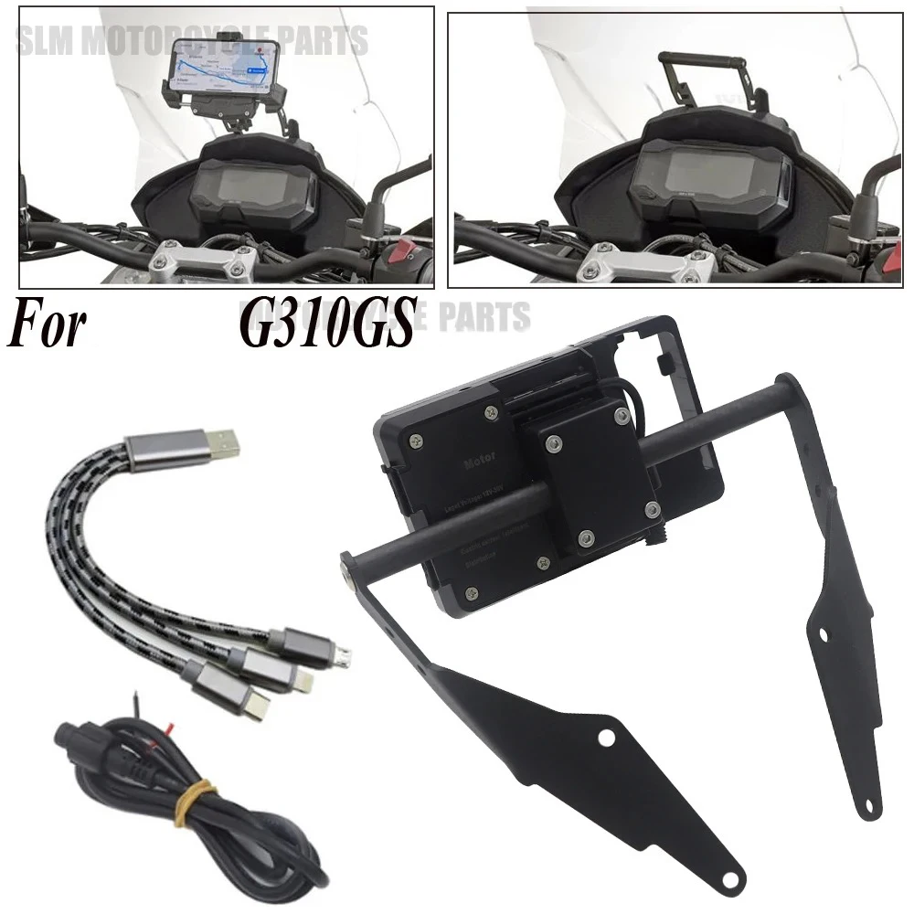

Для BMW G310GS 2017-2022 2022 2021 2020 2019 2018 2017 Подставка-держатель для мобильного телефона GPS-пластина Кронштейн G 310 GS G310R
