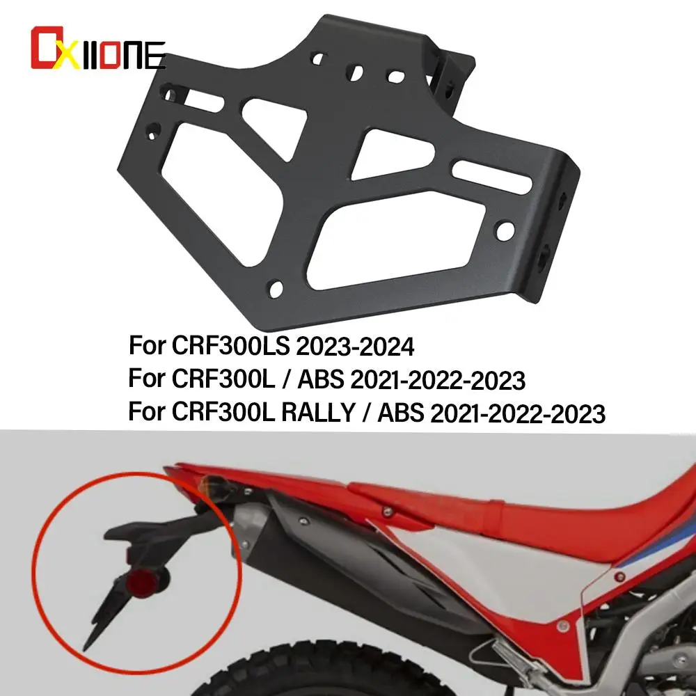 

New CNC License Plate Bracket Holder With Light Fender Eliminator Registration Bracket For Honda CRF300L ABS/RALLY/CRF300LS 2023