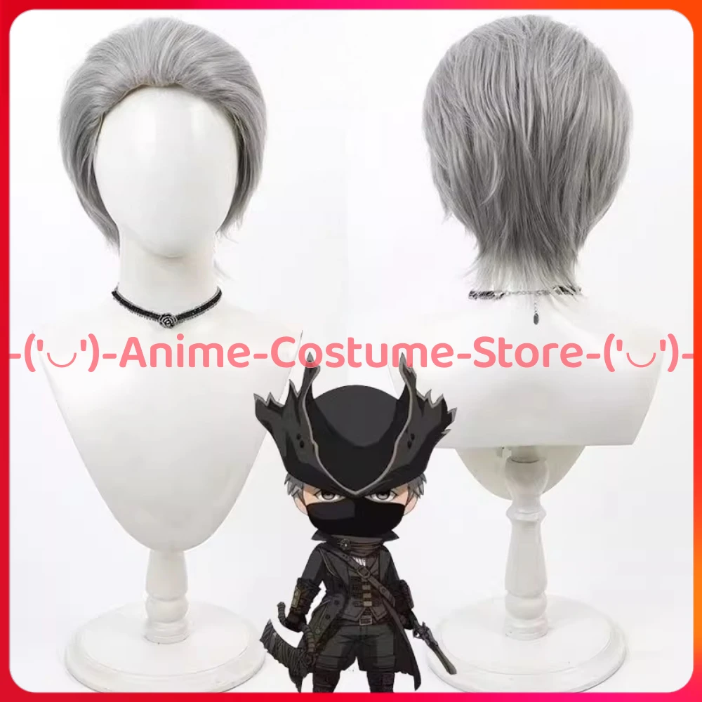 

Bloodborne Gehrman the First Hunter Cosplay Wig Anime Game Character Halloween Carnival Party Wigs Heat Resistant Synthetic Hair