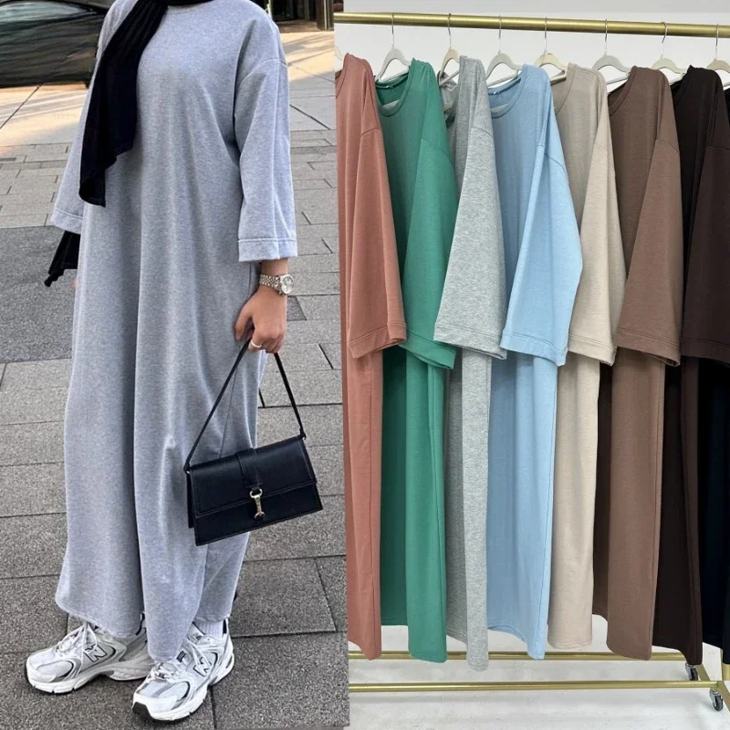 

Ramadan Eid Party Dress for Women Muslim Modest Long Dresses Morocco Abayas Vestidos Largos Dubai Arab Robe Islamic Clothing