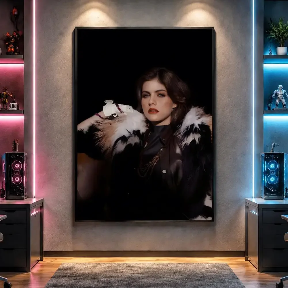 Actor A-Alexandra Daddario Film Star Poster Wall Art Bedroom Living Room Dorm Bar Cafe Gym Studio Home Decor Gifts