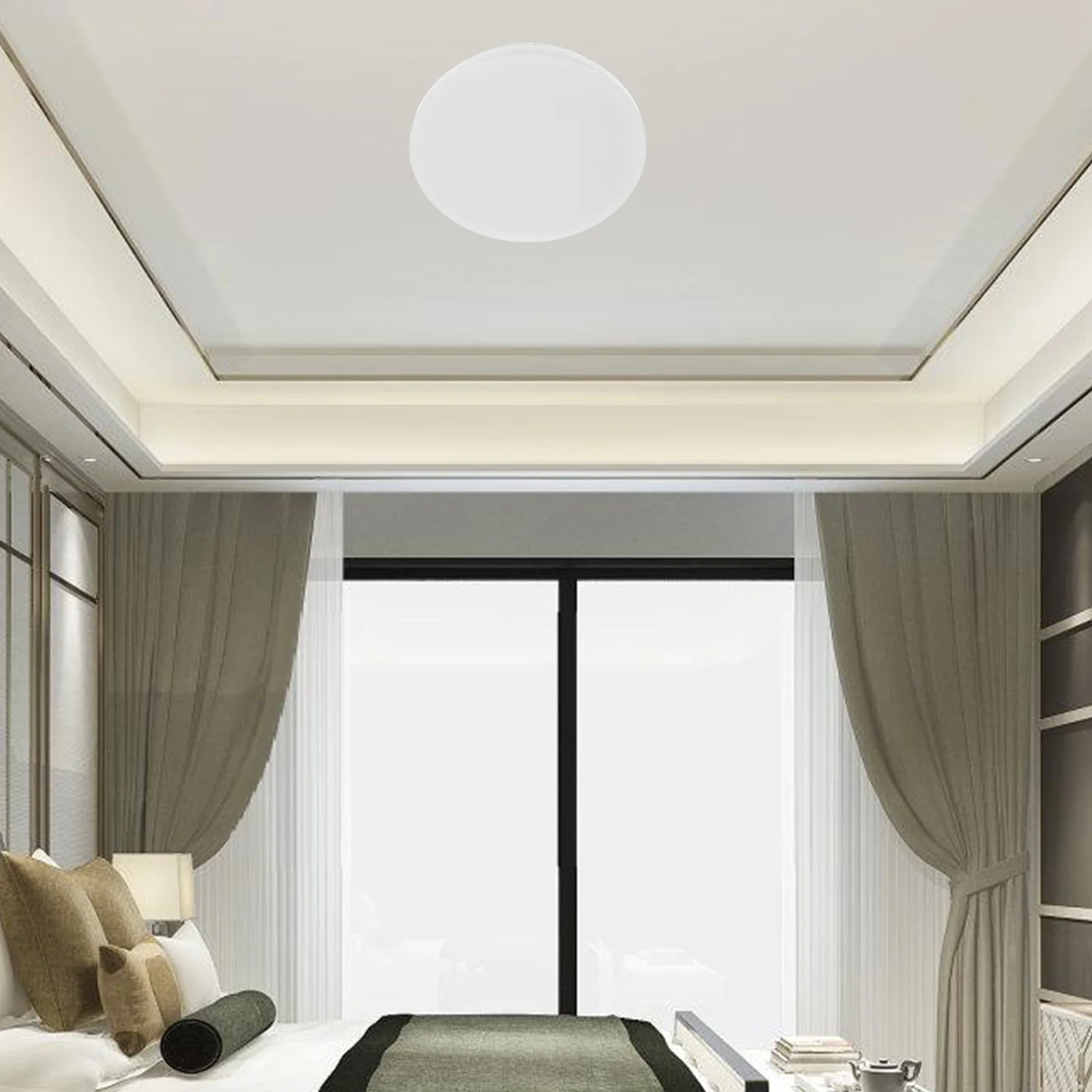 

Durable Pc Ultra Thin Round Light Cover for Ceiling Fixtures Anti Glare Design Easy Install Living Room Bedroom