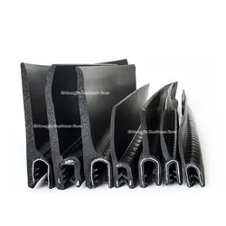 h/F/U Shape Sealing Strip EPDM Rubber Metal Wood Panel Board Sheet Clamping Groove Edge Shield Anti-Collision Protection Strip