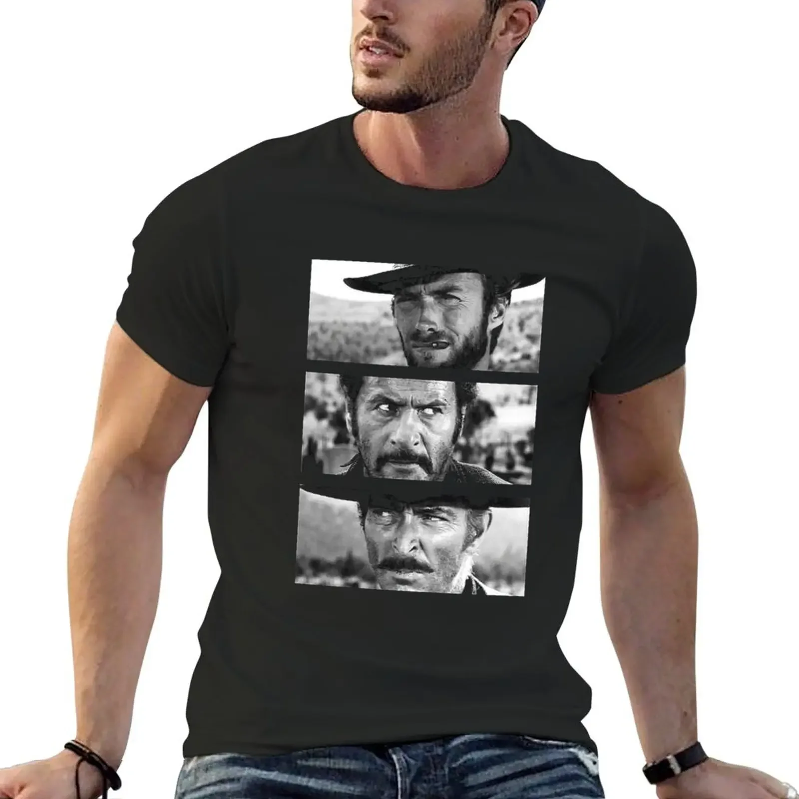 Clint Eastwood western Classic T-shirt shirts graphic tees summer tops customs design your own mens graphic t-shirts pack