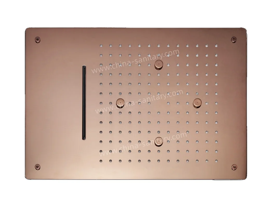 

Rose Gold 19''X13'' Ceiling Shower Rectangle Luxury Design Bathroom Use Shower