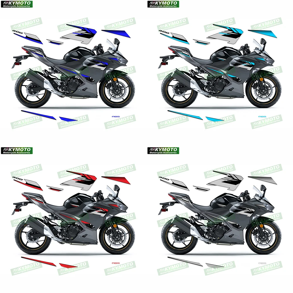 

For Kawasaki NINJA400 Ninja 400 2018 2019 2020 2022 Ninja Motorcycle Decal Reflective Waterproof Fairing Sticker Full Car Kit
