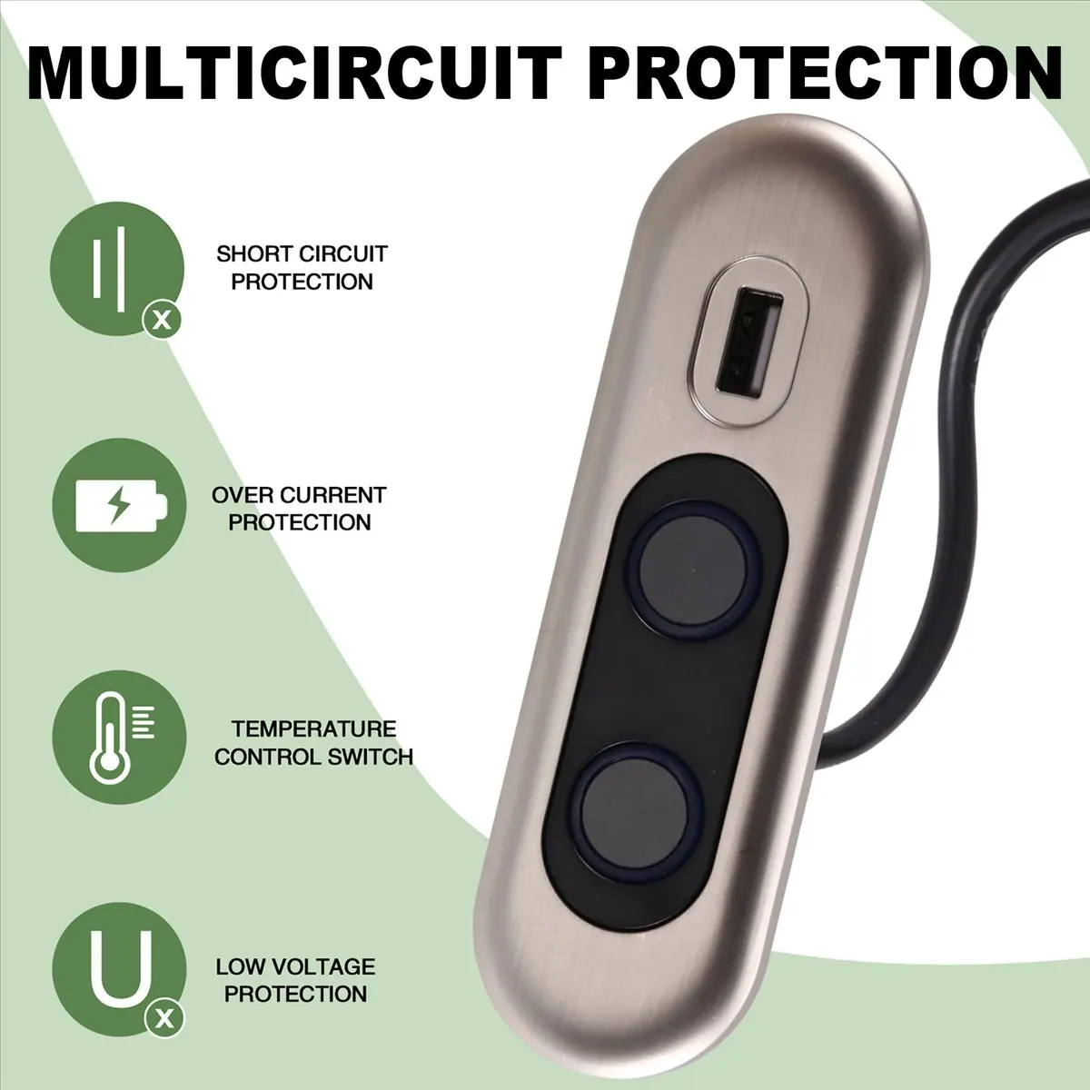 كرسي كهربائي التبديل تحكم مقبس USB شحن 2 زر أريكة كهربائية تحكم كرسي عن بعد