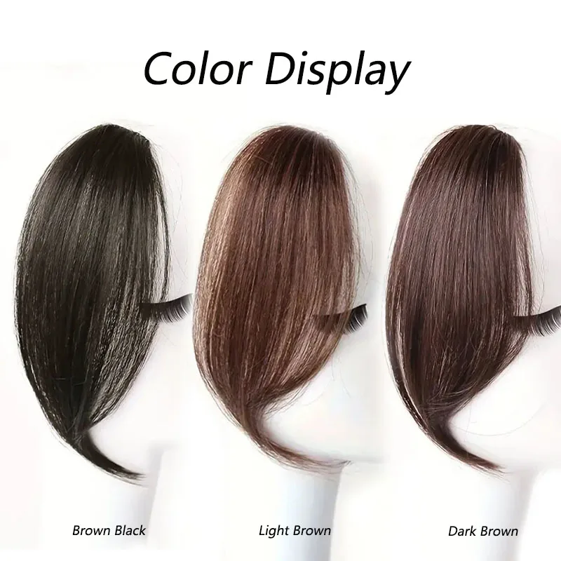 Bangs wig Synthetic Fring Bangs hair extensions for women Middle Part Two Sides Bang Hairpiece Clip In Extensions invisible hair