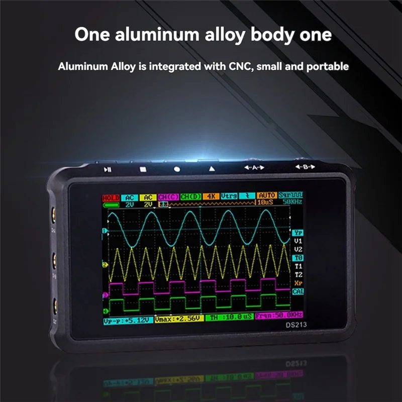 LA104 محلل المنطق الرقمي 2.8 بوصة شاشة 4 قنوات راسم الذبذبات SPI IIC UART قابل للبرمجة 100 متر Sa/S معدل أخذ العينات القصوى-AT48 #4