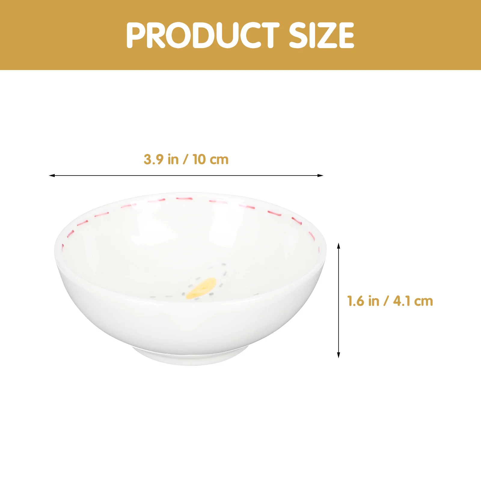 

Dipping Sauce Bowls Small Condiment Ceramic Seasoning Dishes Saucers for Kitchen