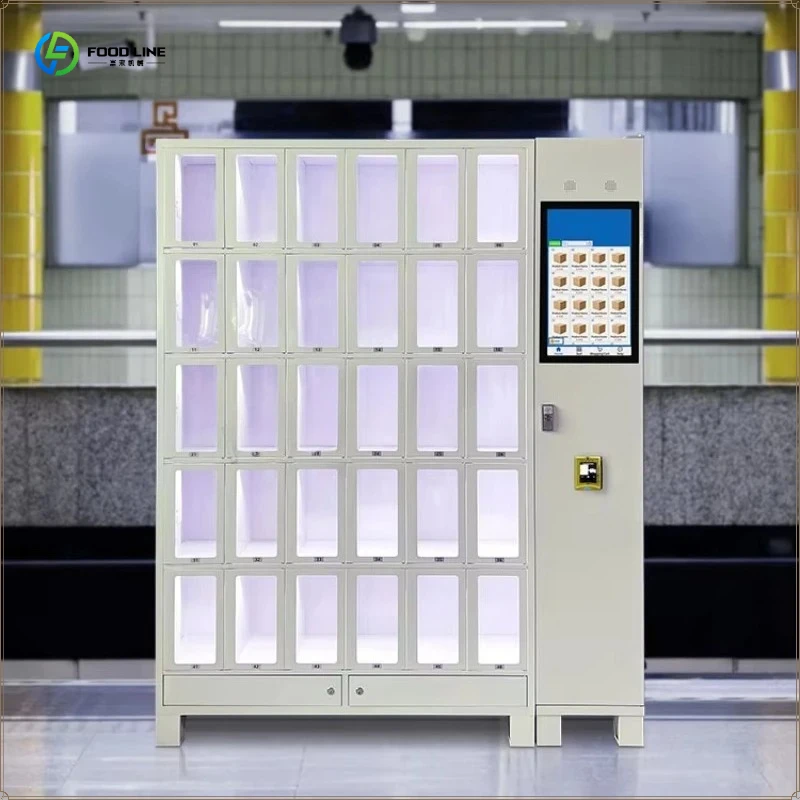 FL Customized Flexible Deployment Gym Vending Machine 30 Grids Visual Smart Locker Vending Machine for Small Items