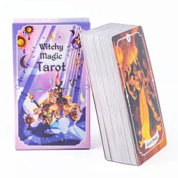 79 Karty Witchy Magic Tarot Deck 10.3 * 6Cm Rozmiar Wersja angielska Wróżenie Impreza Pulpit Zabawka Rozrywka