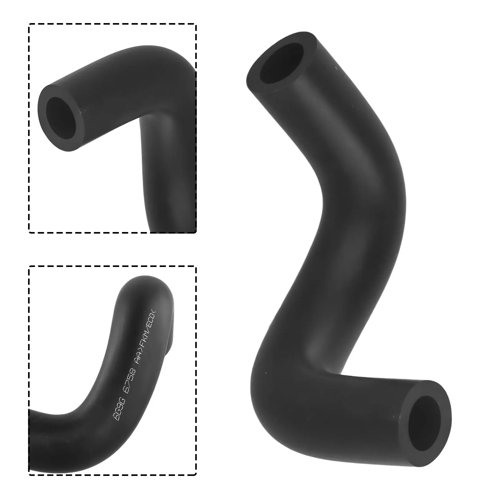 Crankcase Hose Car Accessories For Mazda3 2004-2006 For Miata LF15-13-895 PCV Hose Parts ABS Black Door Handle