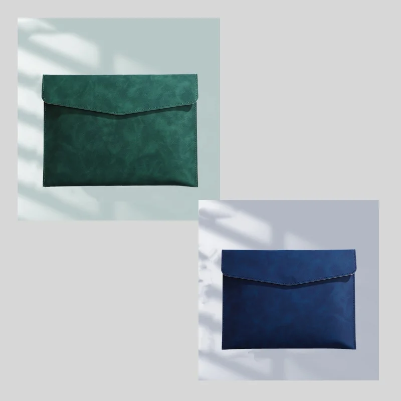 2/1 Piece Set of Faux Leather Document Bags, Thickened Snap-Fastener File Folders, Waterproof Business Storage Bags for Documents and Receipts, Suitable for Various Occasions, Ideal for Gift-Giving, Halloween and Christmas Gifts