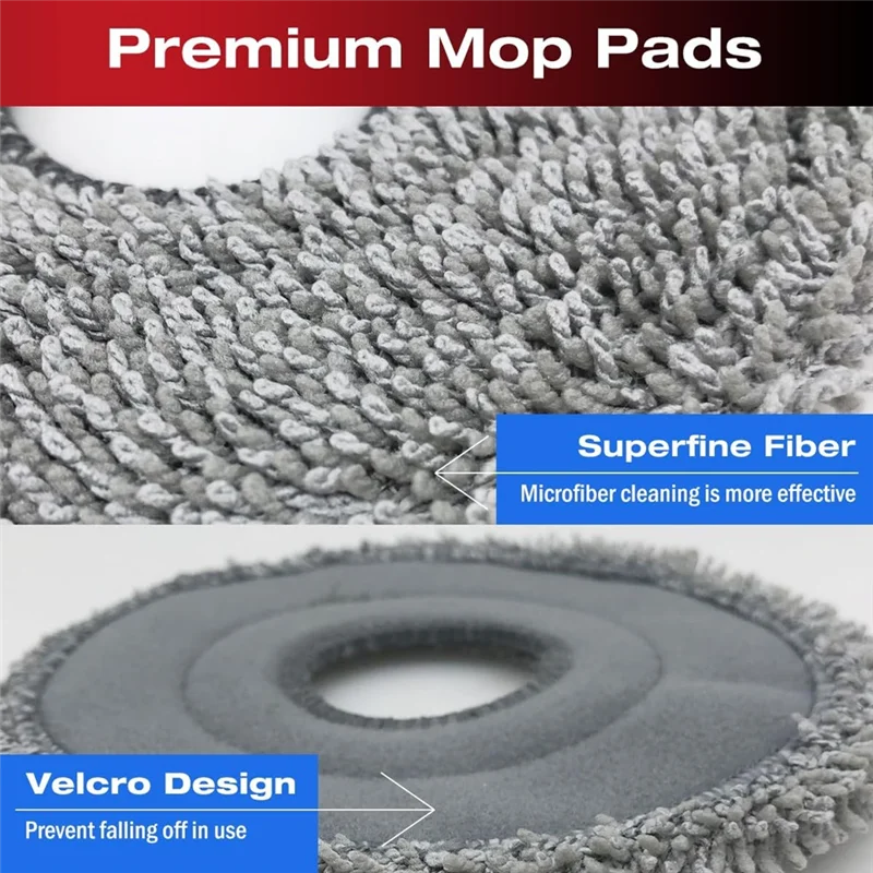 【Berserk】16Pcs Essential Sweeper Accessories For Roborock Saros Z70 / G30 Space - Side Brushes, Filters, Mop Pads, Dust Bags