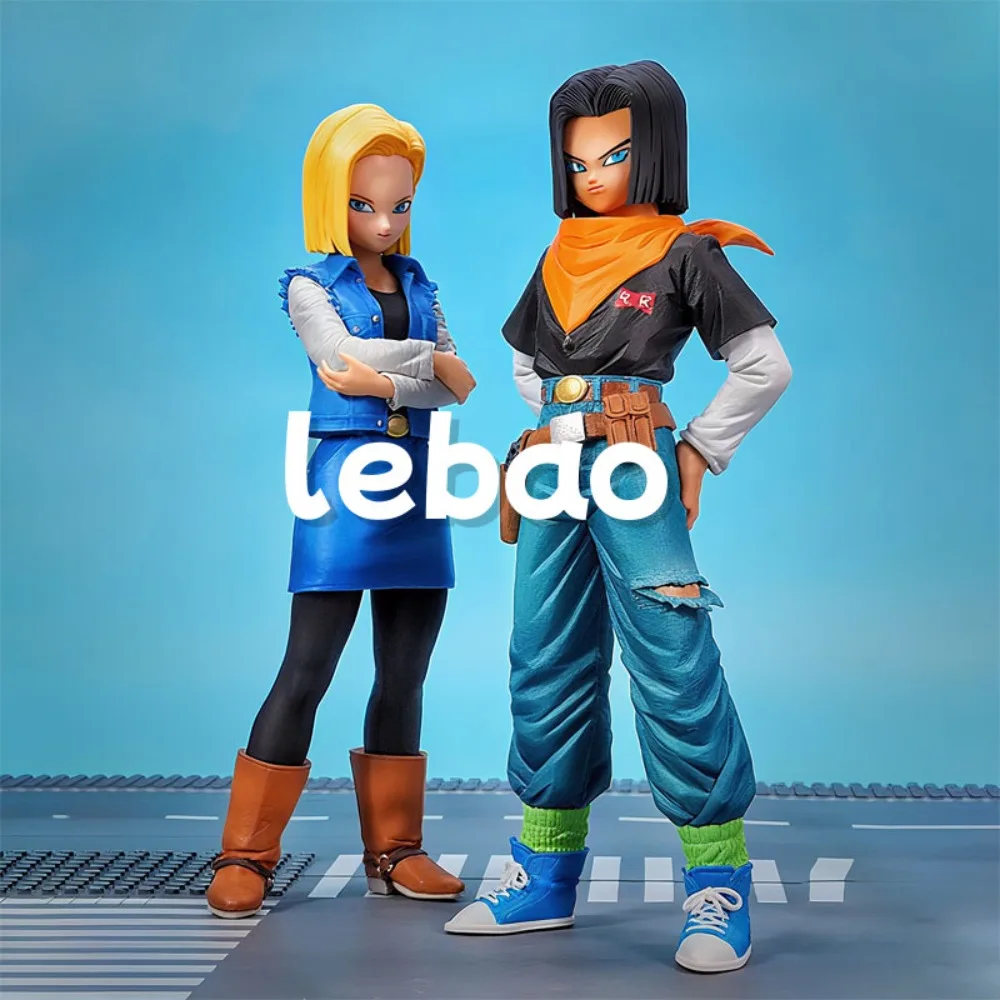 Figurka Anime Dragon Ball Z Android 17 18 Figurka PVC Figurki Akcji Statuetka Dekoracja na Biurko Kolekcja Gadżetów Anime Zabawki