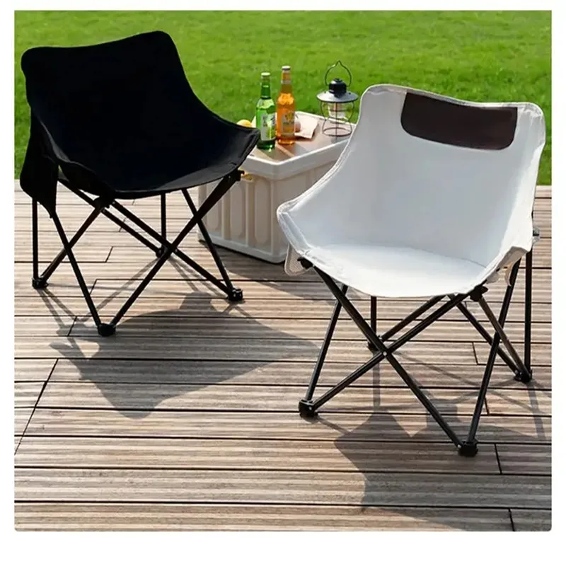 

Outdoor foldable moon chair camping picnic dining chair fishing chair tools portable high load-bearing