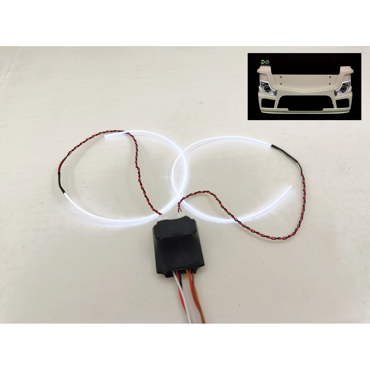 Degree Glowing Wire Marker Lamp LED Light For Tamiyaya LESU 1/14 RC Tractor Truck Remote Control Car Spare Parts TH20297