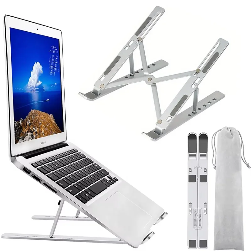Desk Laptop Notebook Cooling Stand Notebook Computer Riser Heat Dissipation Holder Stable Typing Base For Macbook Air Pro Tablet