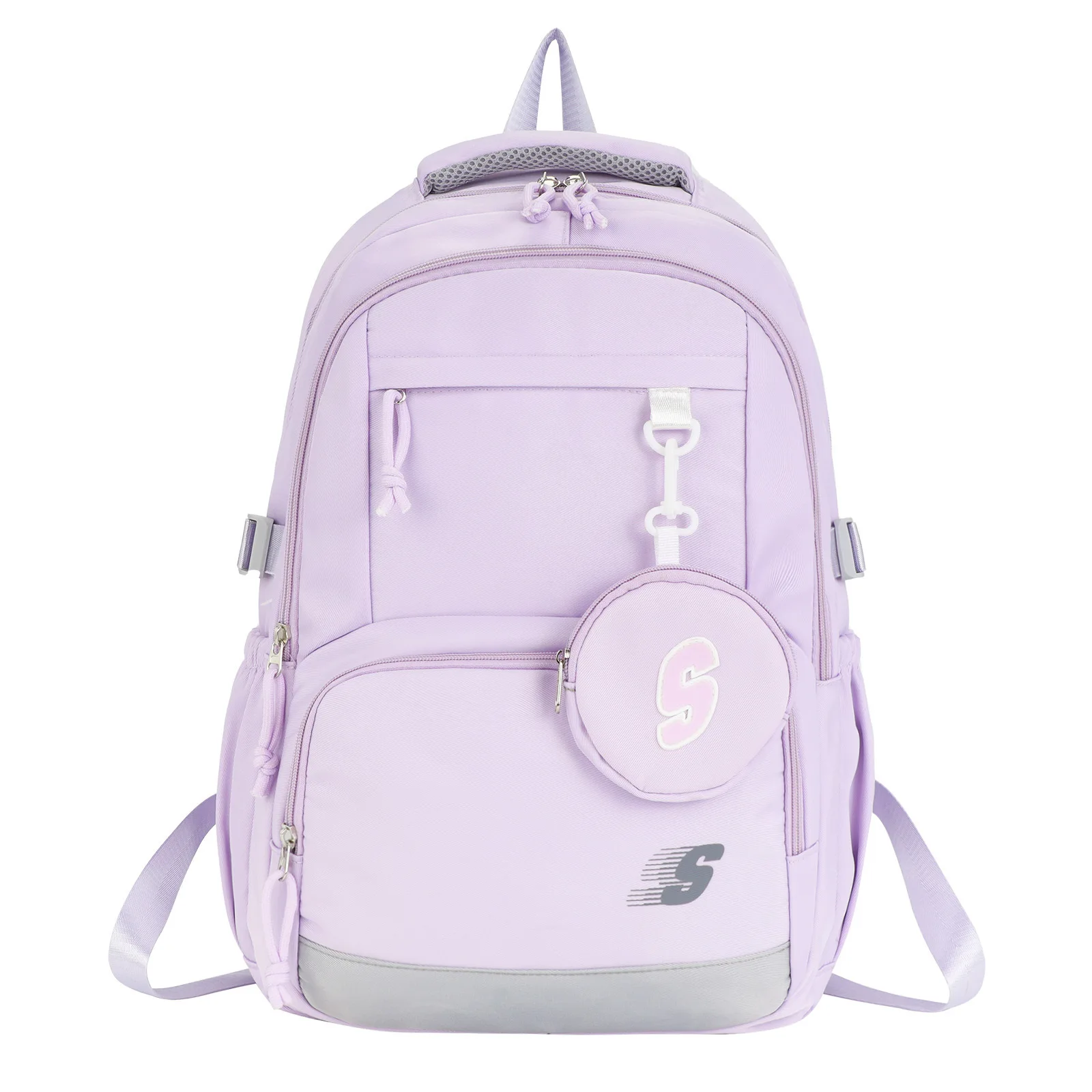 حقيبة مدرسية عصرية لطلاب المدارس الثانوية في المدرسة الثانوية حقائب كتف خفيفة الوزن كاجوال وعصرية لتقليل العبء #5