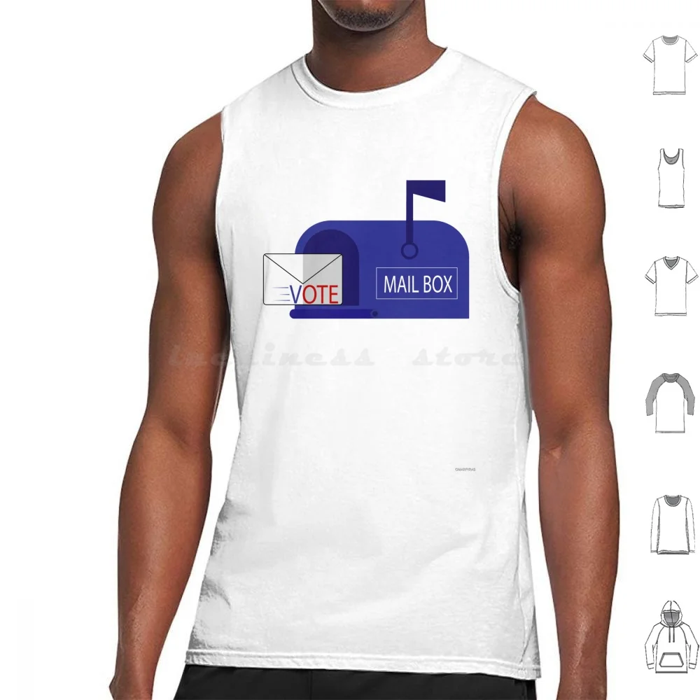 Vote By Mail Box Tank Tops Print Cotton Vote By Mail Vote Mail By Mail Mail Box Trump Biden Mail Ballot Post Office