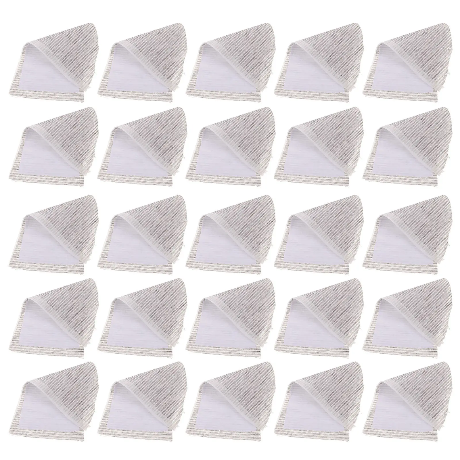 

20Pairs Tailored Chest Interlining Pad for Suit Structure Support Wrinkle Resistant Polyester Jacket Chest Lining Professional