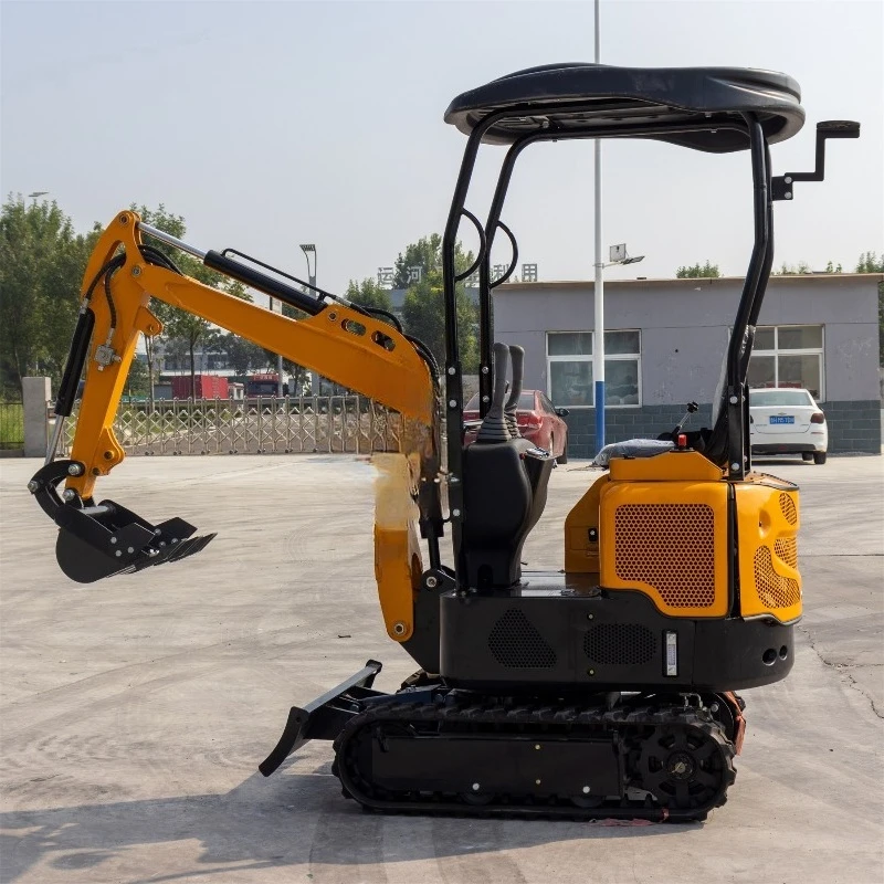 Agricultural wood grabbing and crushing excavators, small excavators