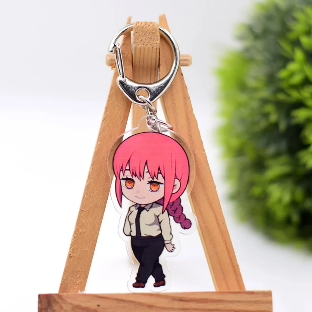 New Anime Chainsaw Man Keychain Double-sided Acrylic Cartoon Keychain Pendant Anime Accessories Key Ring Hot Pendant Accessories