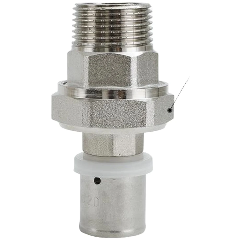 1620x3/4 Press Fit External Thread Coupling 304 Stainless Steel For Pex AL For Pex Pipe Underfloor Heating System For Quick Lock